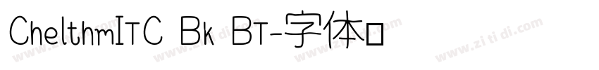 ChelthmITC Bk BT字体转换